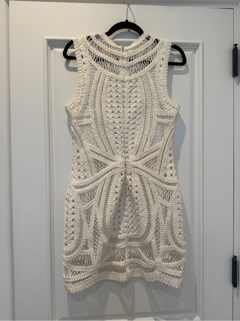 Jonathon Simkhai Coen White Crochet Mini Dress - Picture 4 of 10